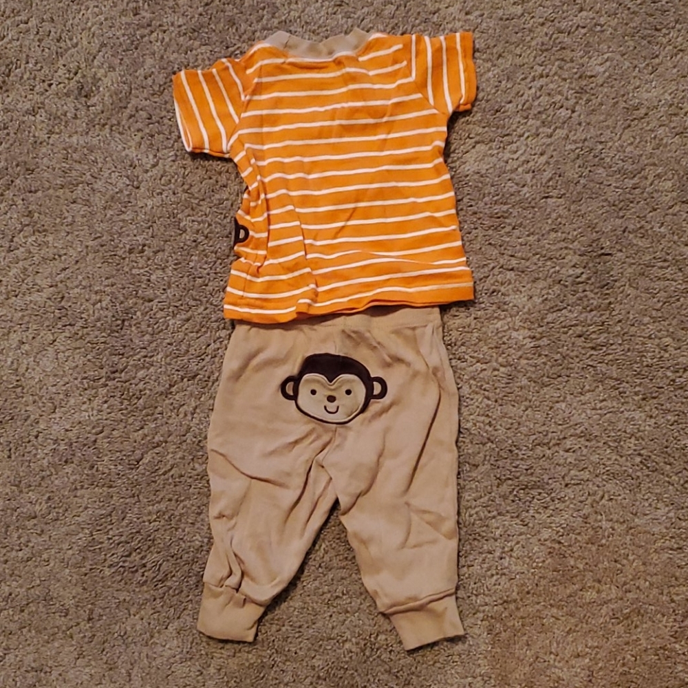 0-3m Monkey Set - Picture 2 of 3
